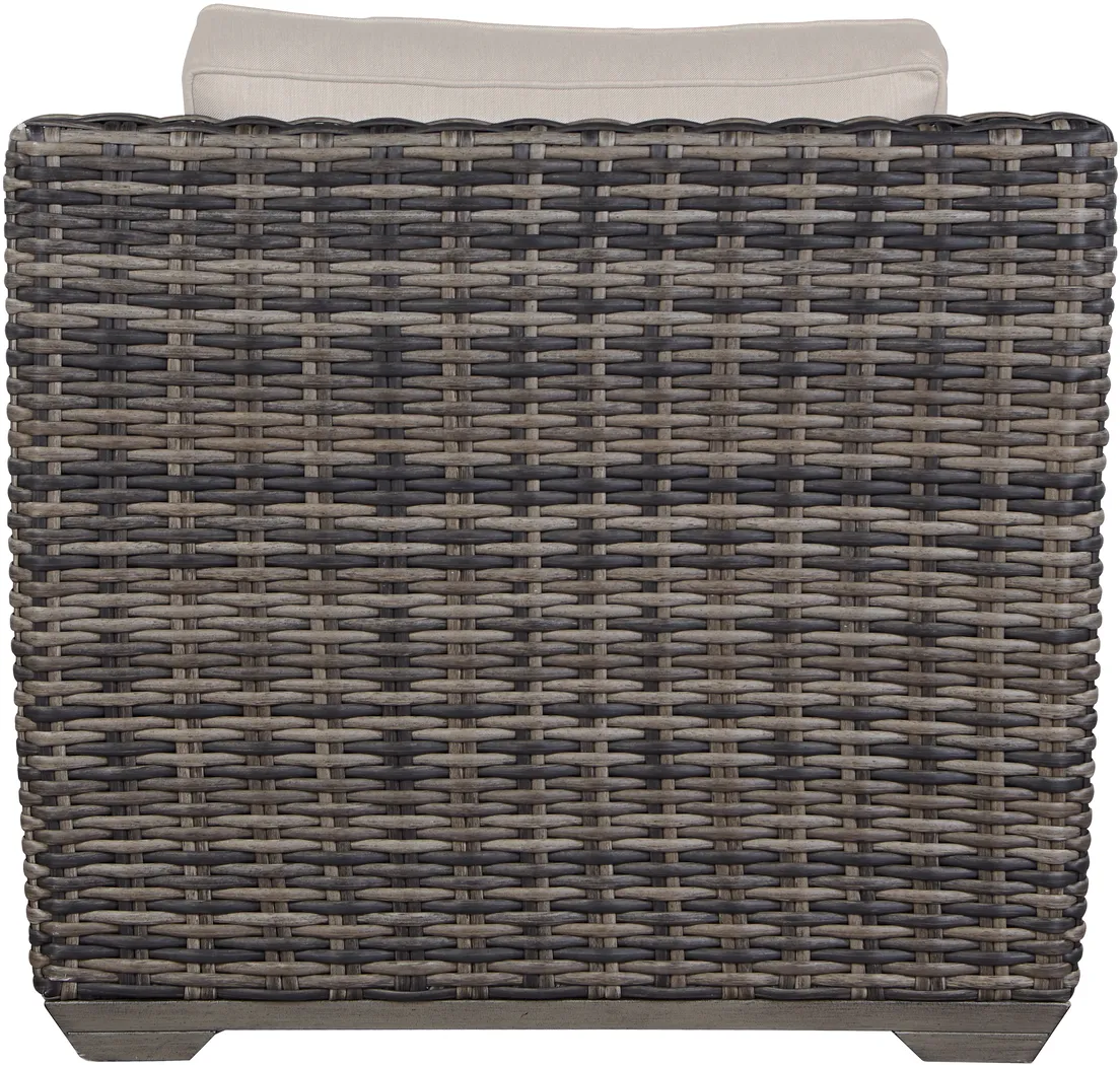 Cindy Crawford Home Montecello Gray 4 Pc Outdoor Seating Set with Rollo Linen Cushions - Thumbnail - Image 5