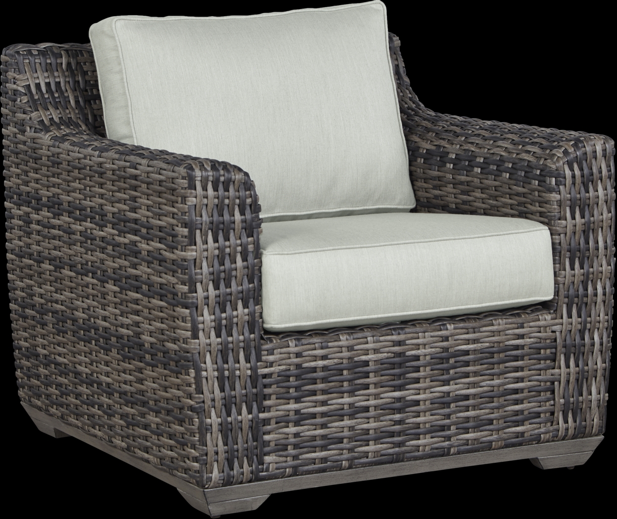 Cindy Crawford Home Montecello Gray 4 Pc Outdoor Seating Set with Rollo Mist Cushions - Thumbnail - Image 4