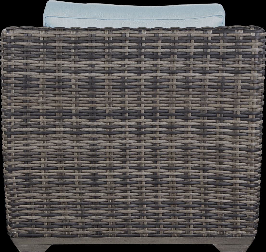 Montecello Gray 4 Pc Outdoor Seating Set with Mist Cushions - Thumbnail - Image 5