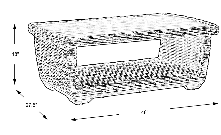 Dimension Image. Please refer to the Dimension Tab on this page for dimension details.