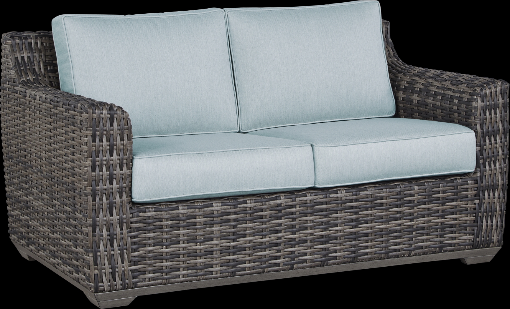 Montecello Gray 4 Pc Outdoor Seating Set with Mist Cushions - Thumbnail - Image 4