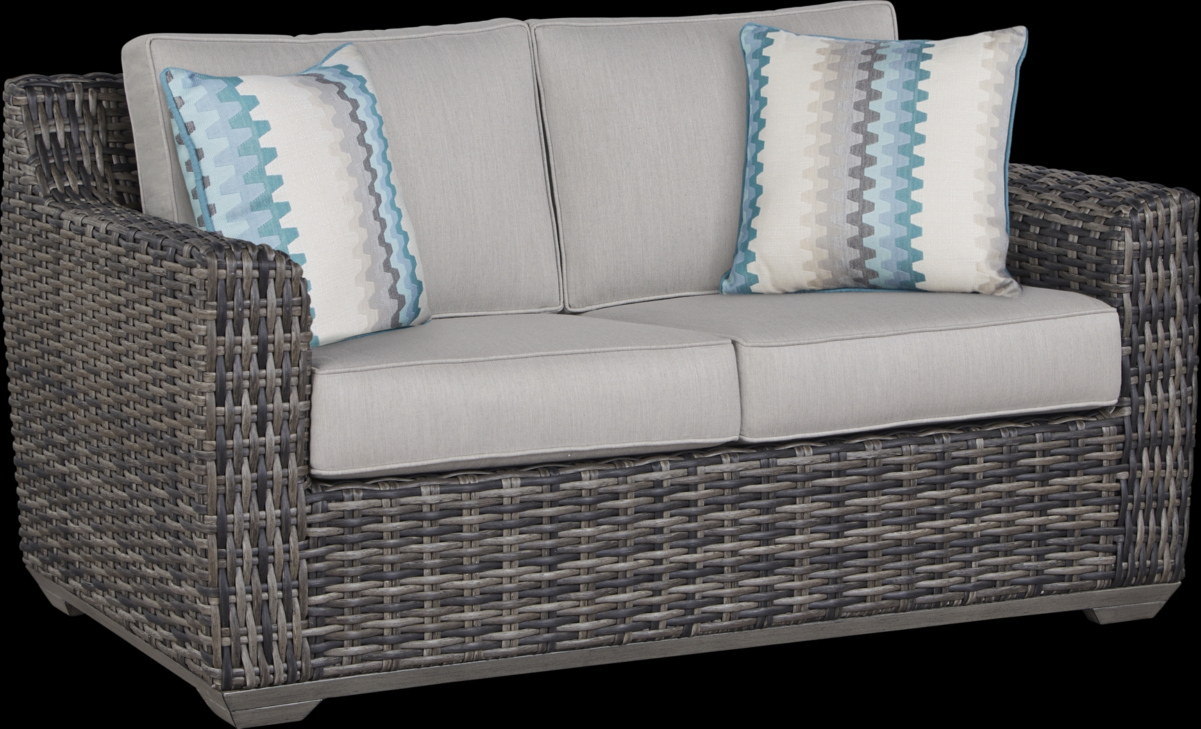 Cindy Crawford Home Montecello Gray 4 Pc Fire Pit Set with Silver Cushions - Thumbnail - Image 5