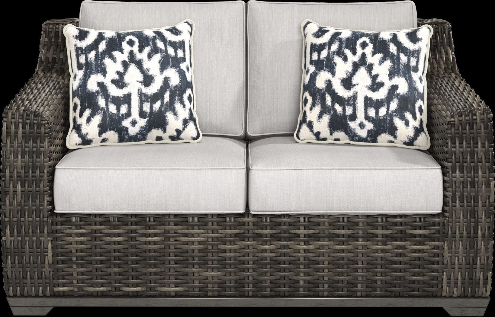 Montecello Gray 4 Pc Outdoor Seating Set with Silver Cushions - Thumbnail - Image 2