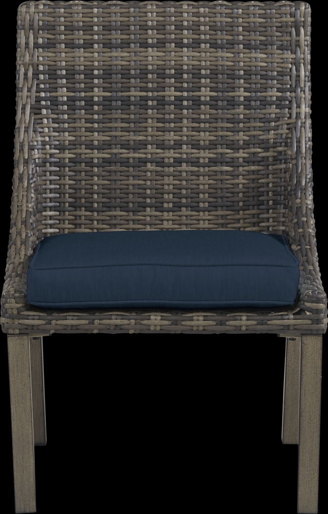 Cindy Crawford Home Montecello Gray 5 Pc 52 in. Round Outdoor Dining Set with Ink Cushions - Thumbnail - Image 5