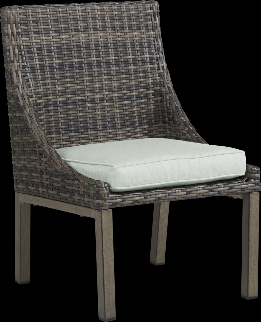 Montecello Gray 7 Pc Rectangle Outdoor Dining Set with Rollo Mist Cushions - Thumbnail - Image 7