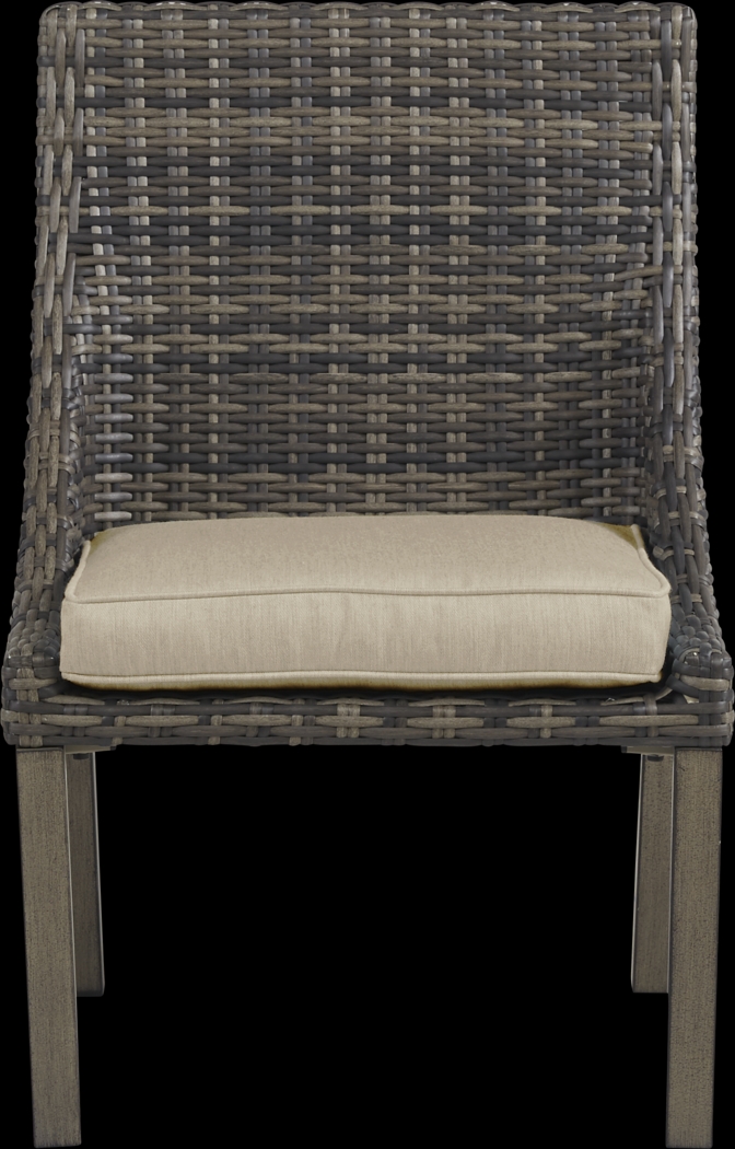 Cindy Crawford Home Montecello Gray 5 Pc 52 in. Round Outdoor Dining Set with Pebble Cushions - Thumbnail - Image 4