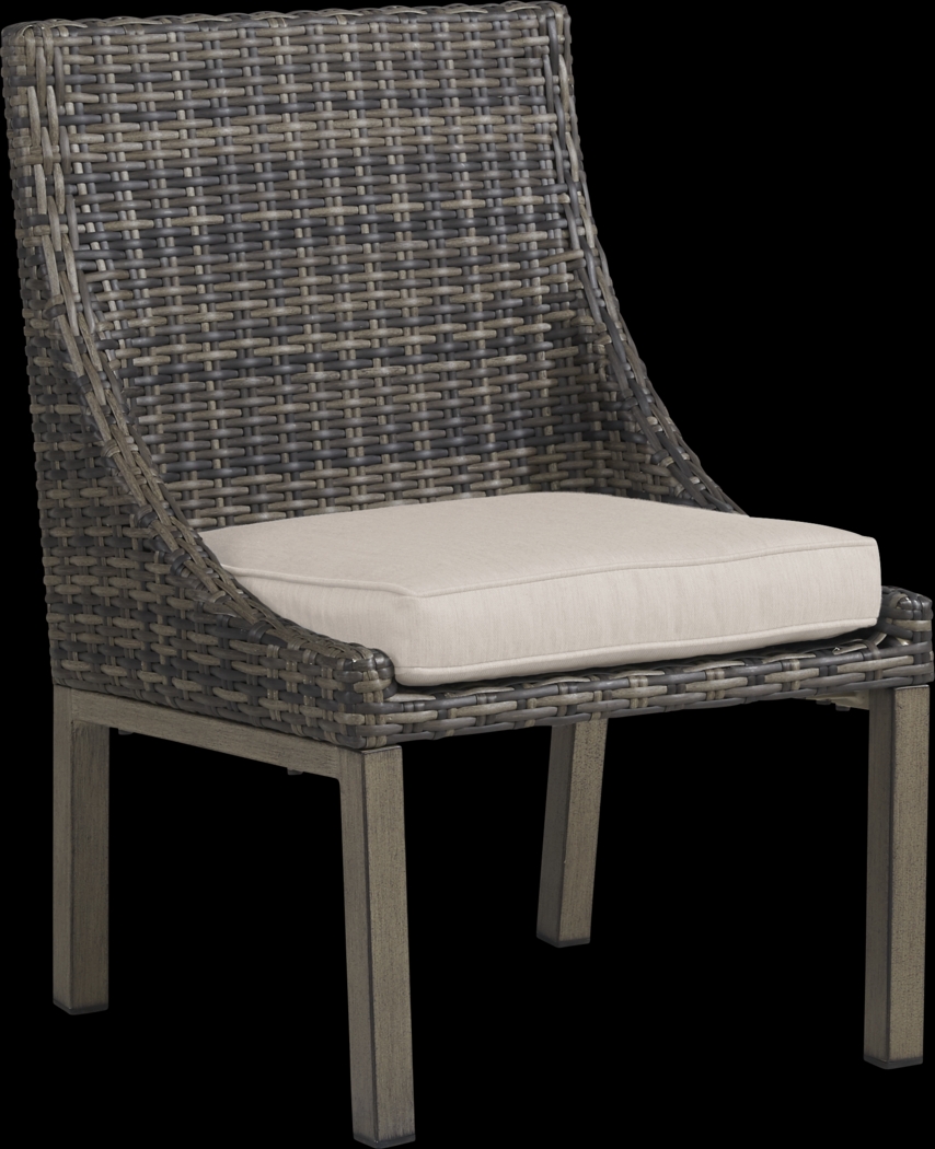 Cindy Crawford Home Montecello Gray 7 Pc Rectangle Outdoor Dining Set with Rollo Linen Cushions - Thumbnail - Image 6