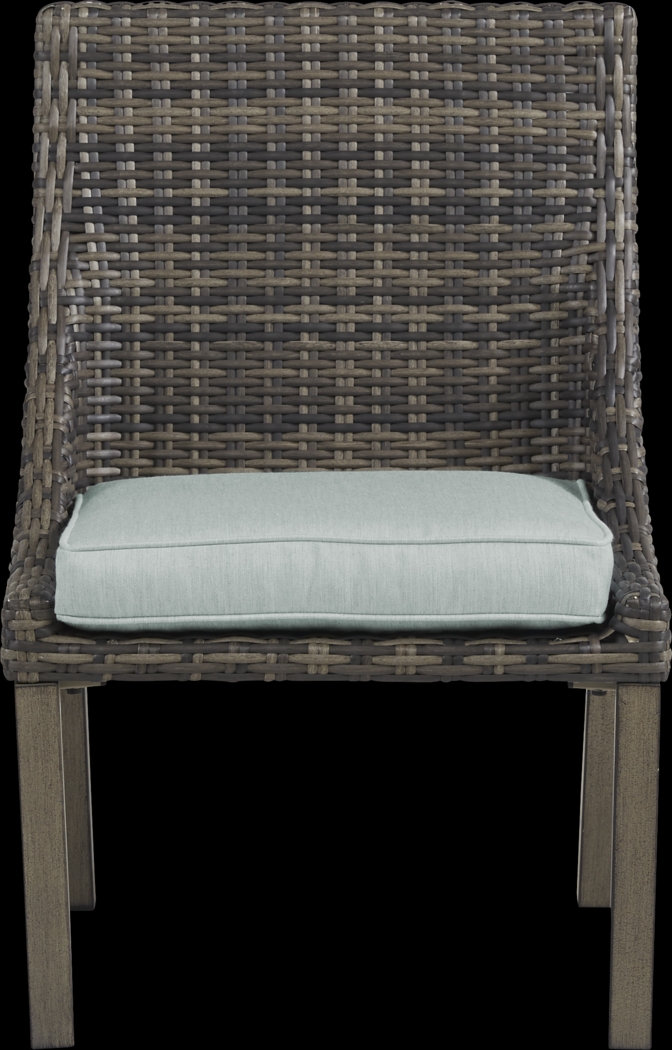 Montecello Gray 9 Pc 105 in. Rectangle Outdoor Dining Set with Mist Cushions - Thumbnail - Image 7