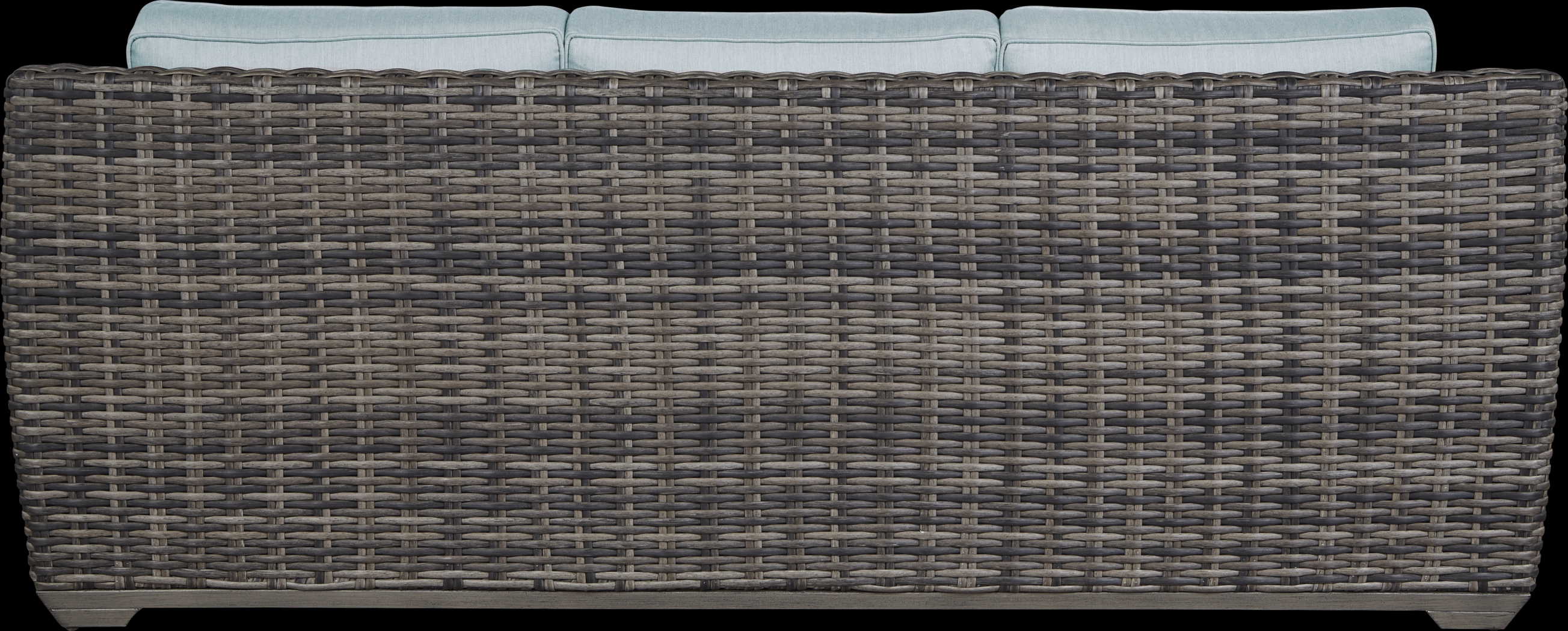 Montecello Gray Outdoor Sofa with Mist Cushions - Thumbnail - Image 3