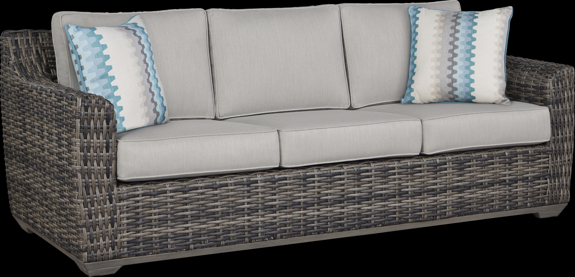 Cindy Crawford Home Montecello Gray 4 Pc Fire Pit Set with Silver Cushions - Thumbnail - Image 2