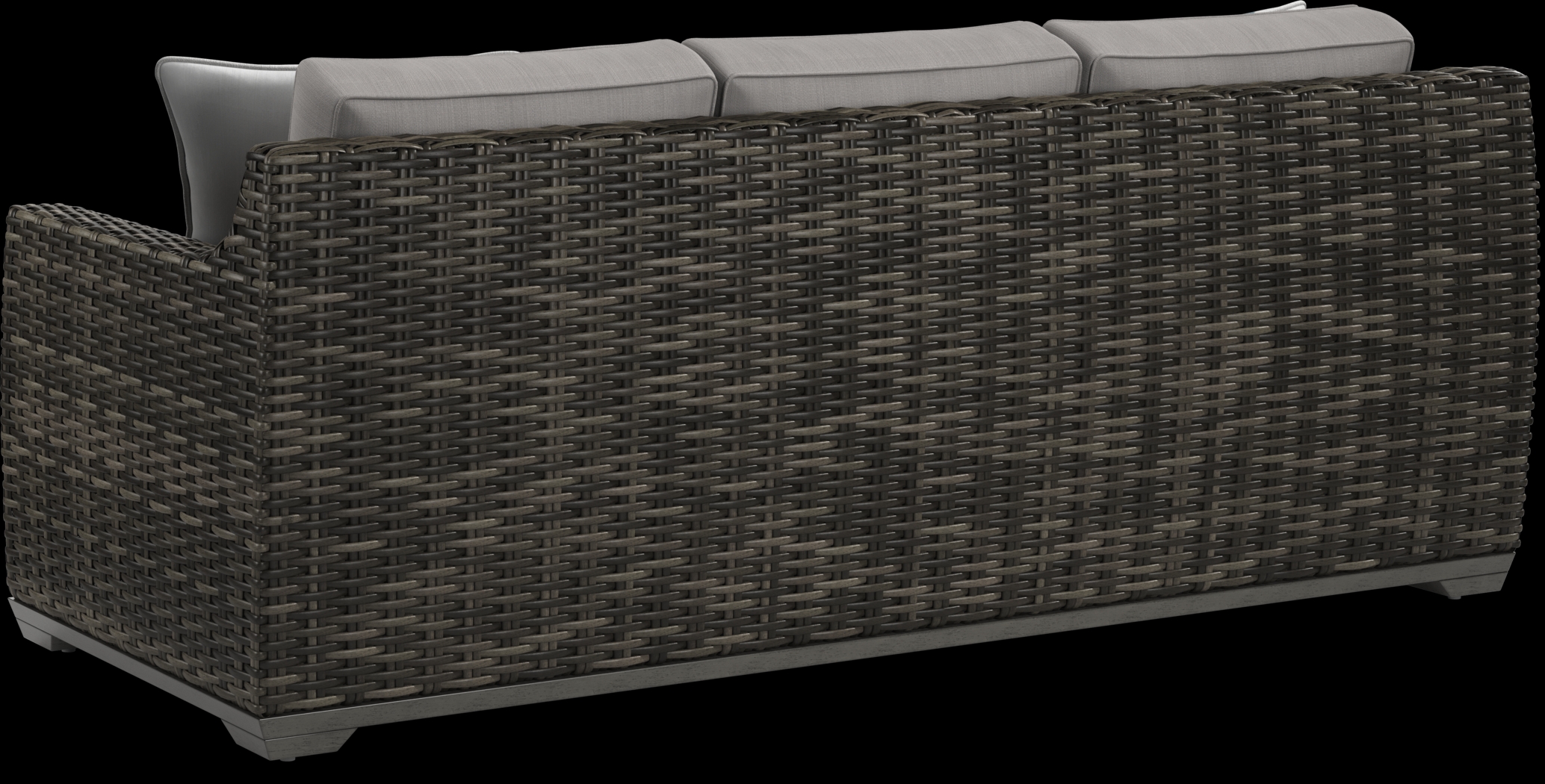 Montecello Gray 4 Pc Outdoor Seating Set with Silver Cushions - Thumbnail - Image 3