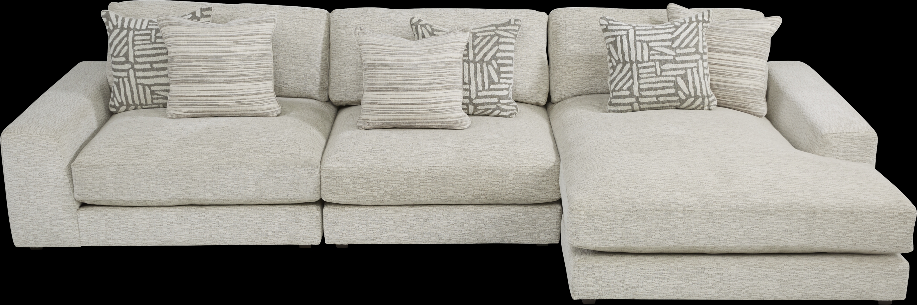 Monterey Park Off-White 3 Pc Sectional - Thumbnail - Image 3