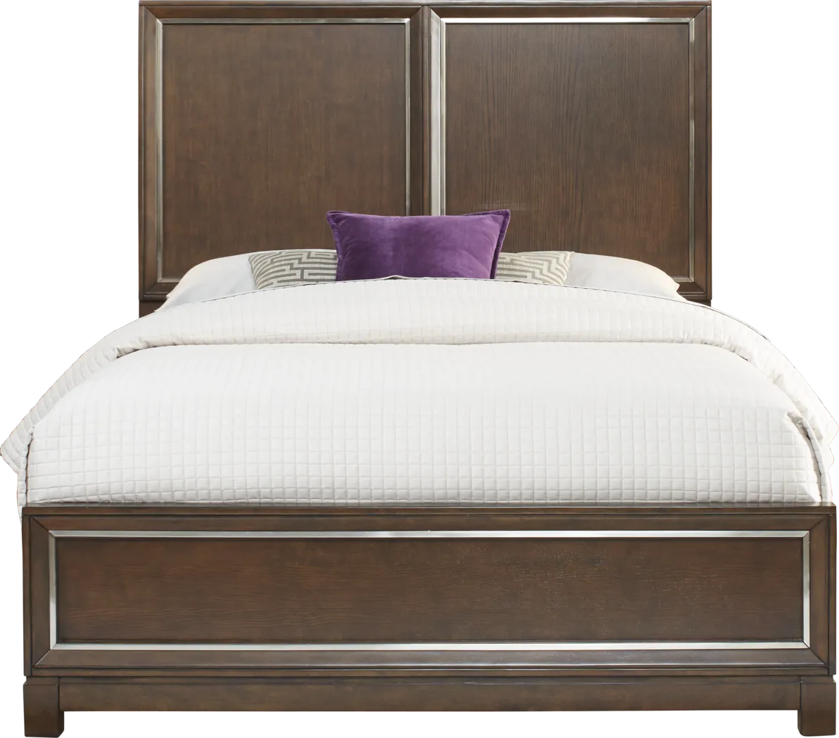 Cindy Crawford Home Newbury Park Merlot 3 Pc King Panel Bed - Thumbnail - Image 1