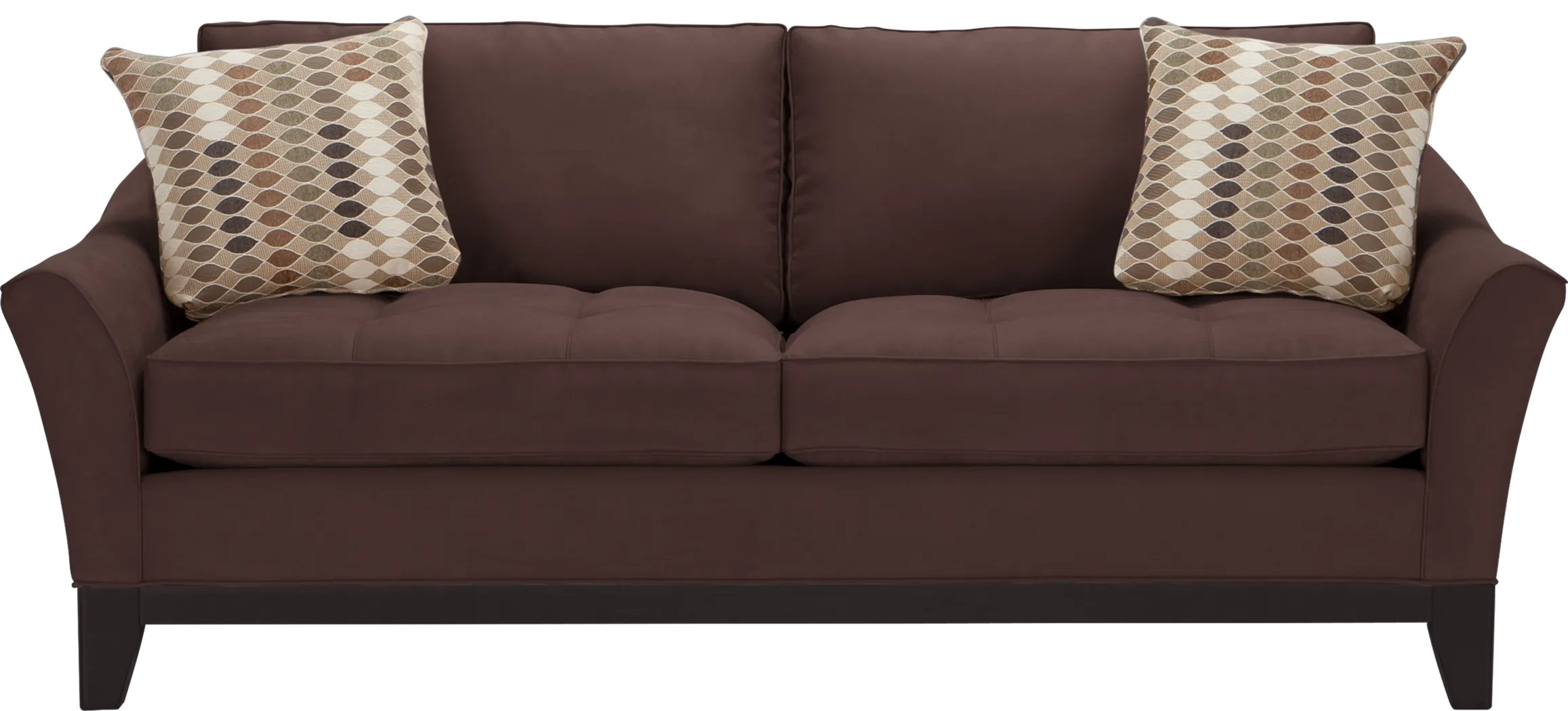 Cindy Crawford Home Newport Cove Chocolate Sofa - Thumbnail - Image 1