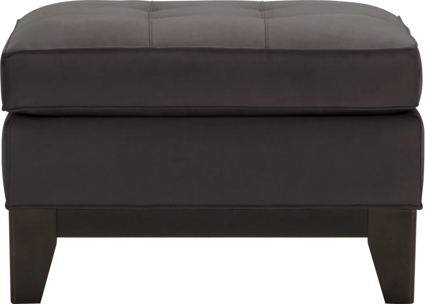 Cindy Crawford Home Newport Cove Slate Ottoman - Thumbnail - Image 1