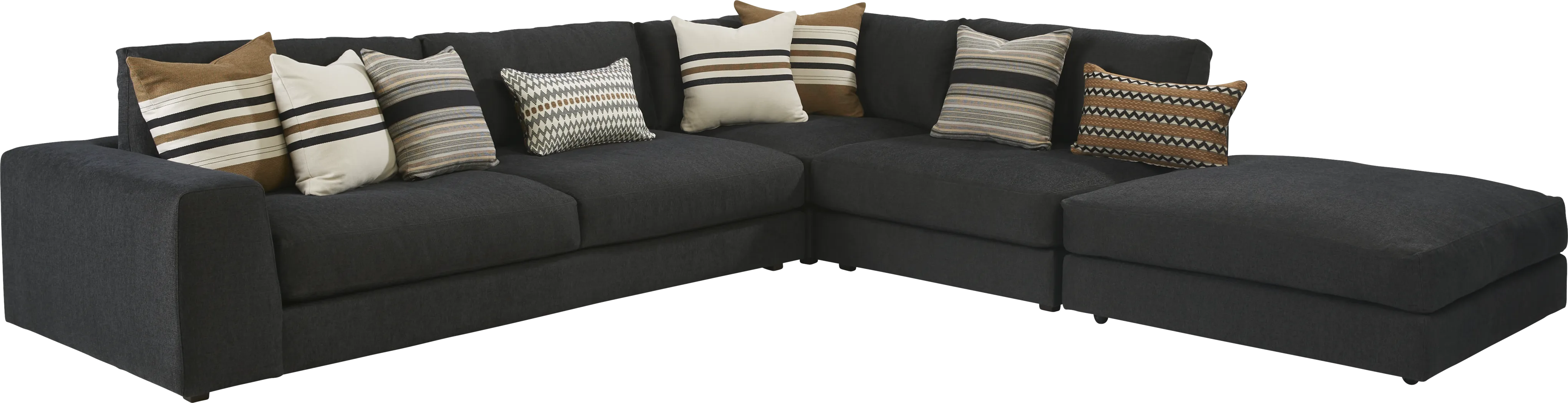 Nichols Park Onyx 4 Pc Sectional - Thumbnail - Image 1