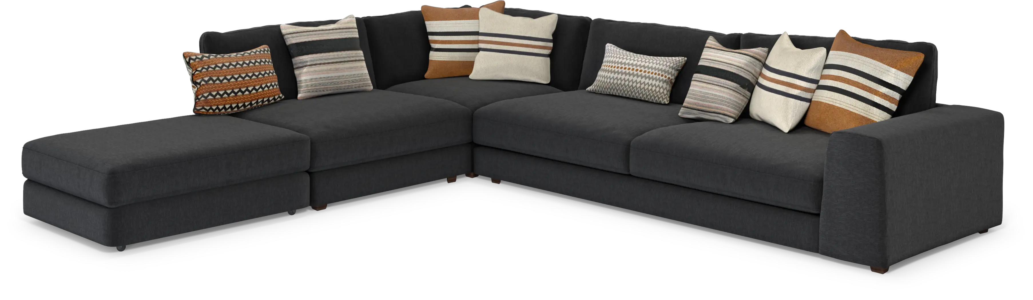 Nichols Park Onyx 4 Pc Sectional - Thumbnail - Image 1