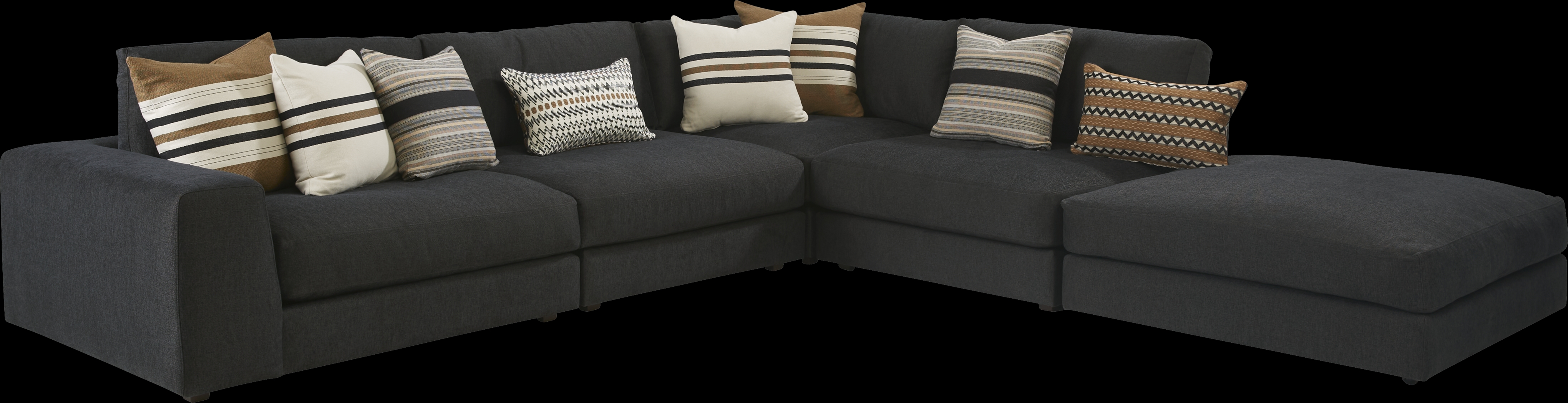 Nichols Park Onyx 5 Pc Sectional - Thumbnail - Image 1