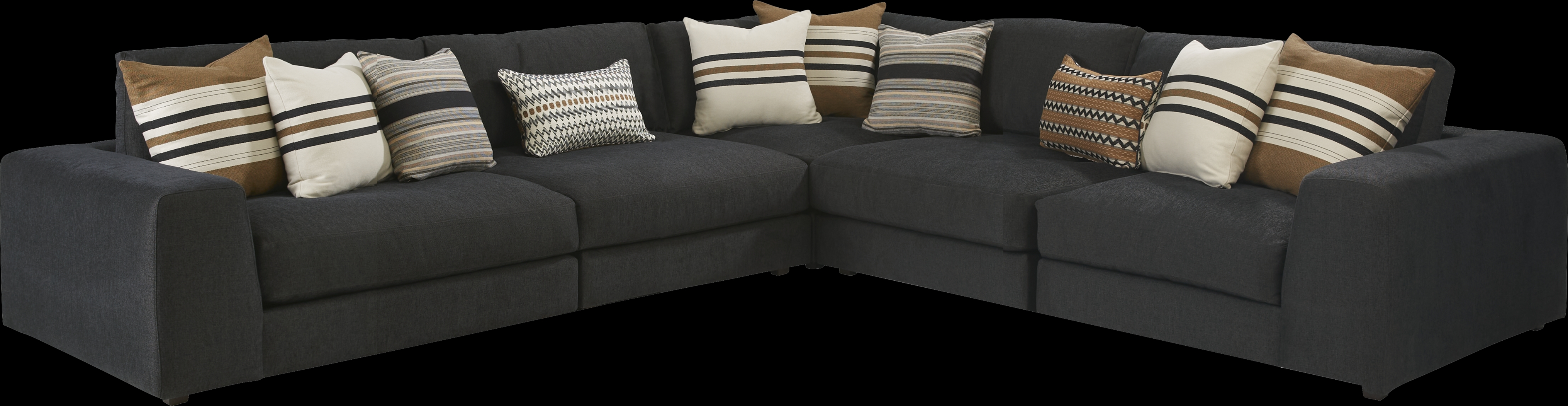 Nichols Park Onyx 5 Pc Sectional - Thumbnail - Image 1