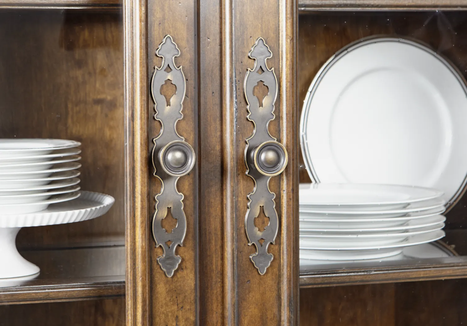 Cindy Crawford Home Notting Hill Cherry 2 Pc China Cabinet - Thumbnail - Image 3