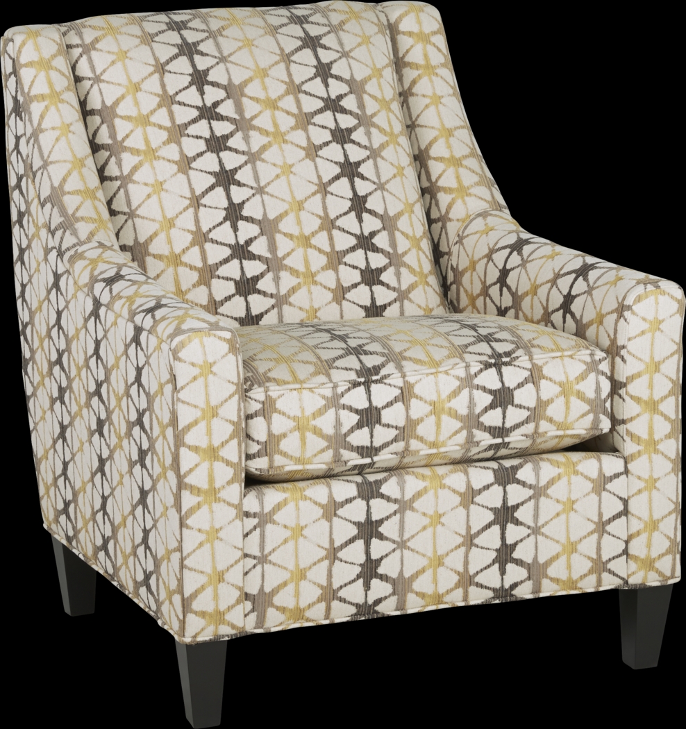 Palm Springs Yellow Accent Chair - Thumbnail - Image 1