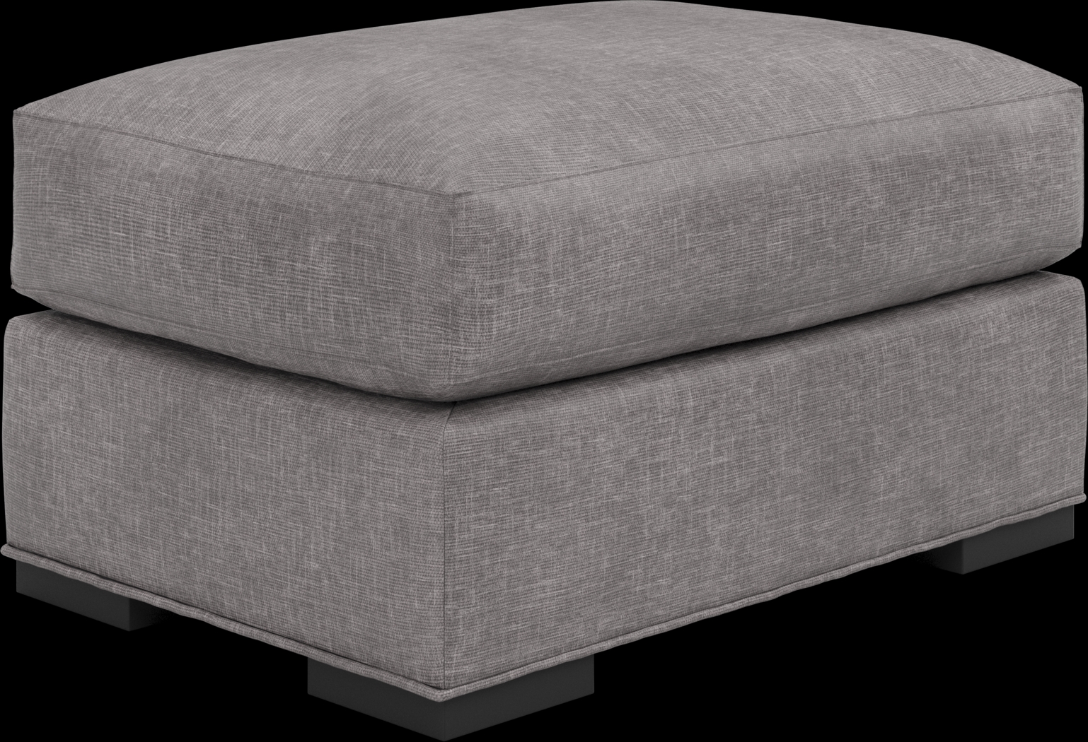 Palm Springs Silver Ottoman - Thumbnail - Image 2