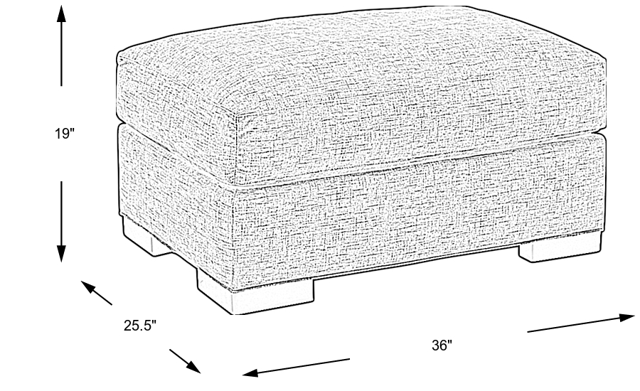 Dimension Image. Please refer to the Dimension Tab on this page for dimension details.