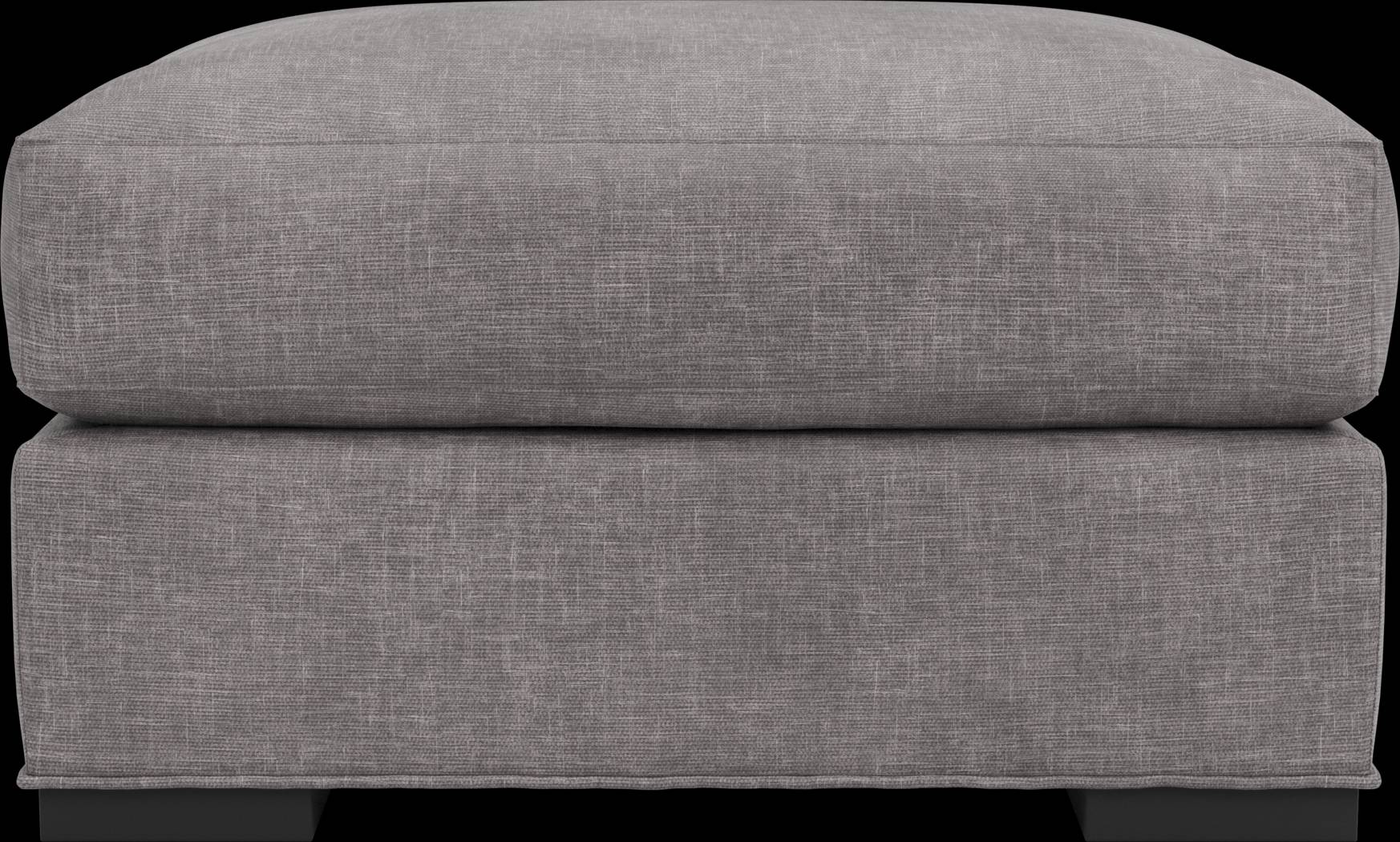 Palm Springs Silver Ottoman - Thumbnail - Image 1