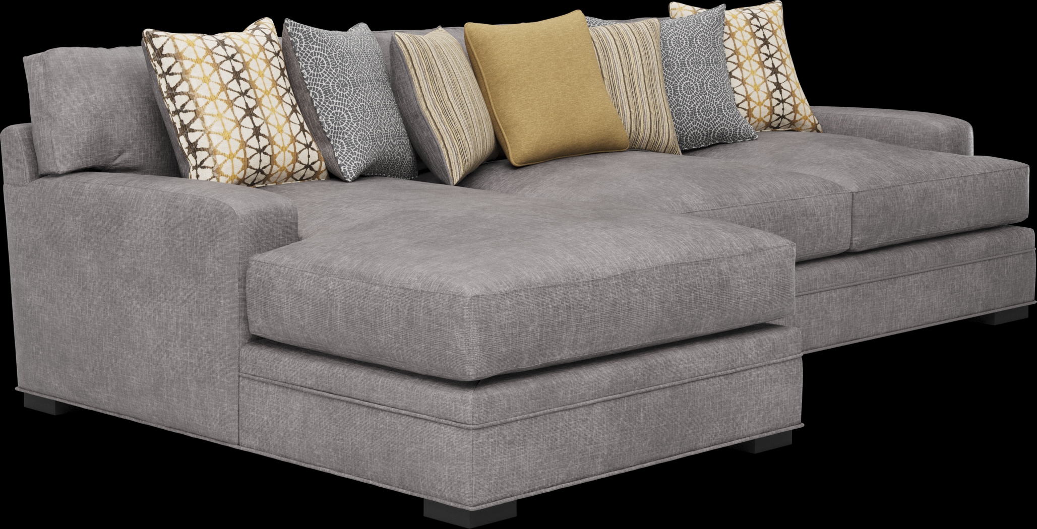 Palm Springs Silver 2 Pc Sectional - Thumbnail - Image 3