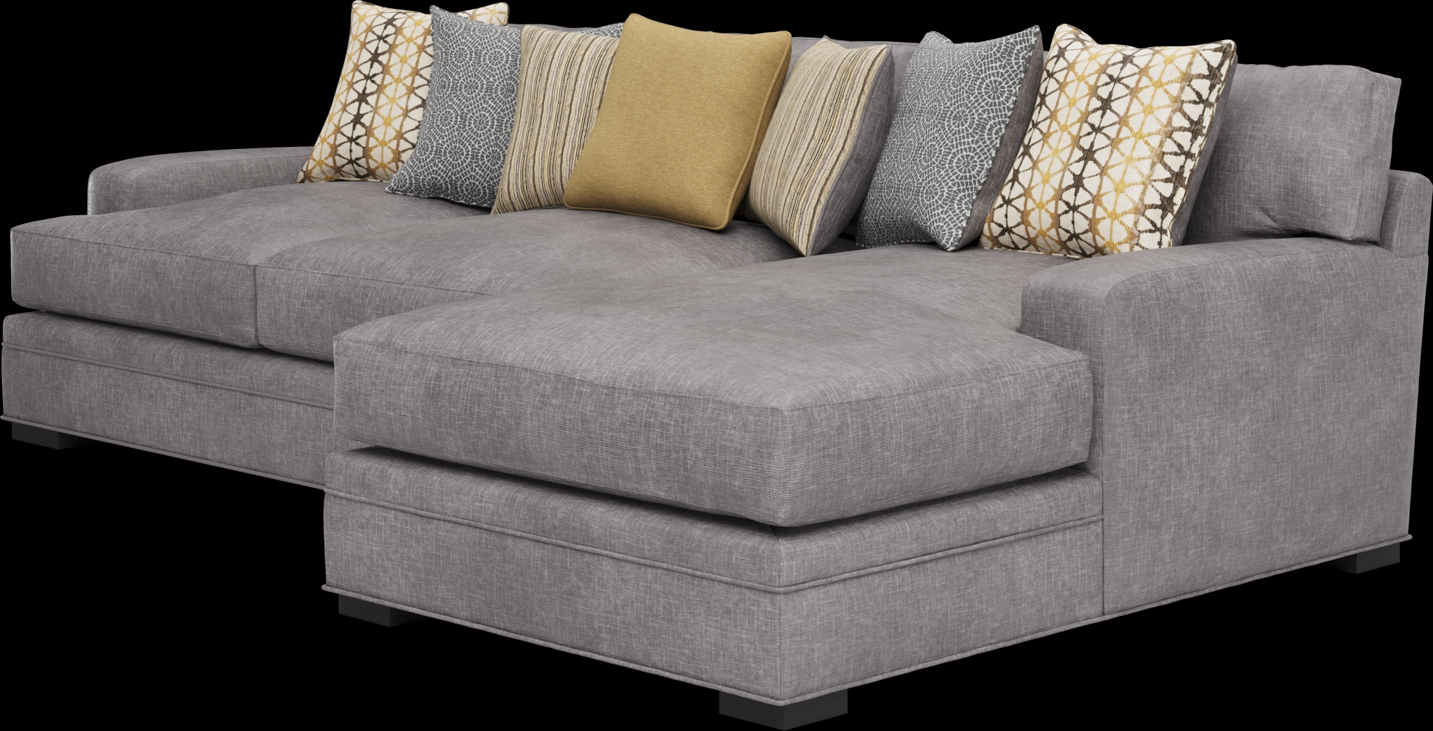 Palm Springs Silver 2 Pc Sectional - Thumbnail - Image 3