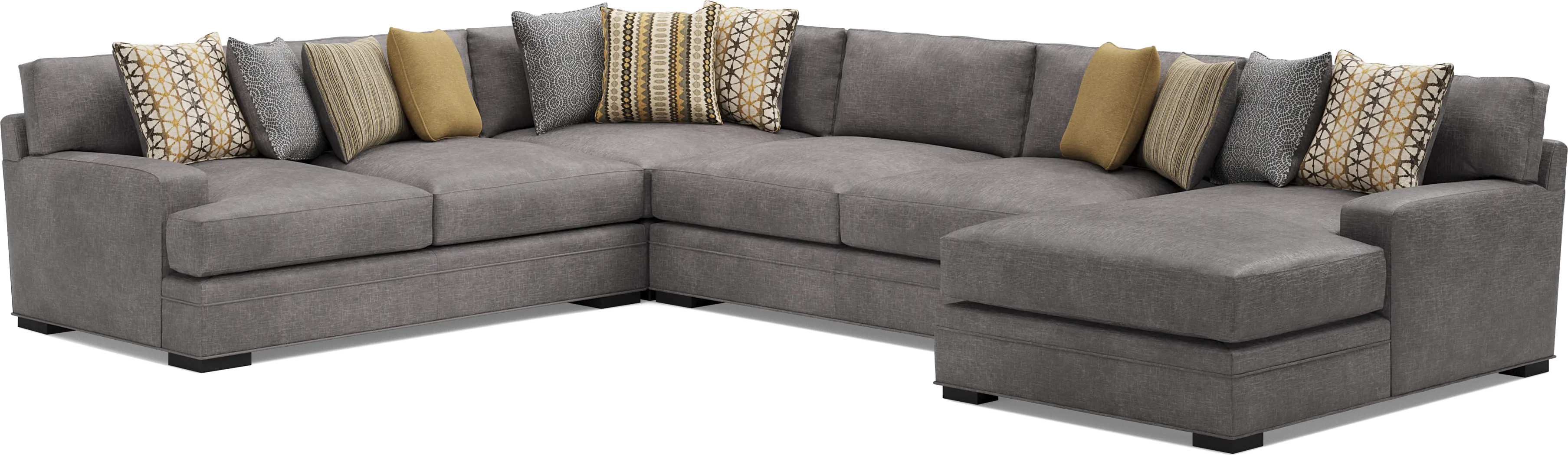 Palm Springs Silver 3 Pc Sectional - Thumbnail - Image 1