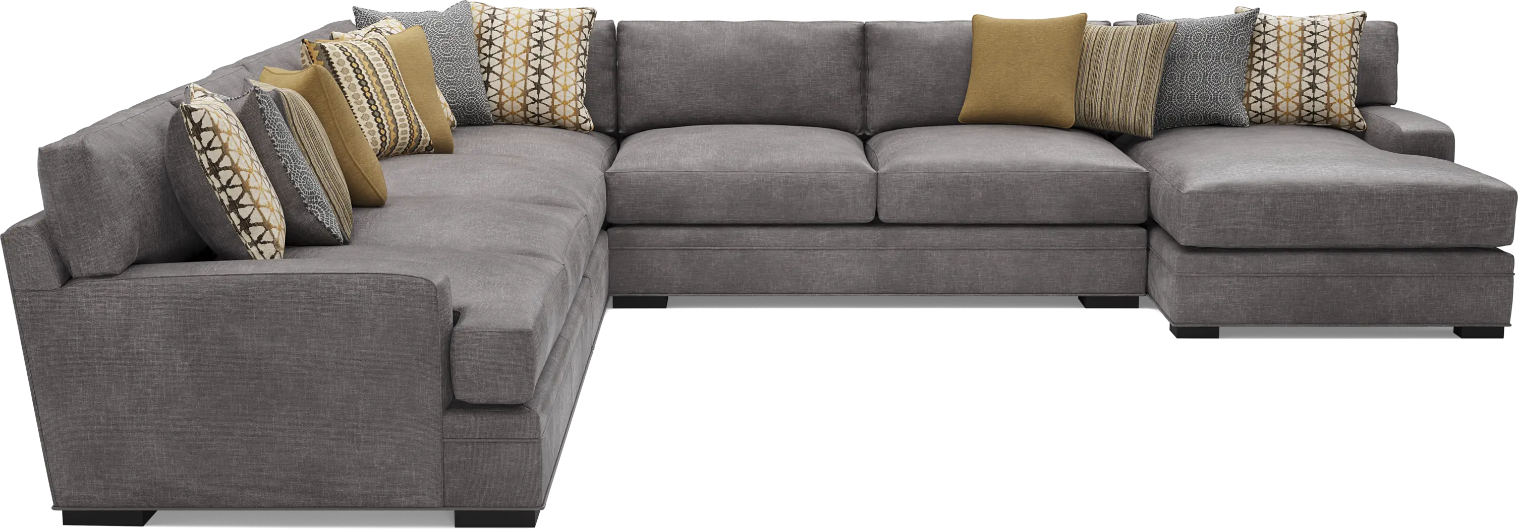 Palm Springs Silver 4 Pc Sectional - Thumbnail - Image 3