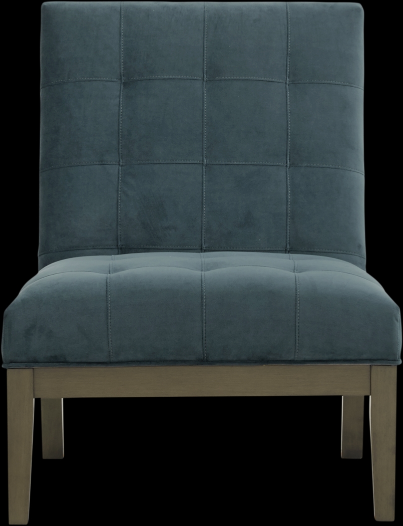 Cindy Crawford Home Park Boulevard Evergreen Plush Accent Chair - Thumbnail - Image 1