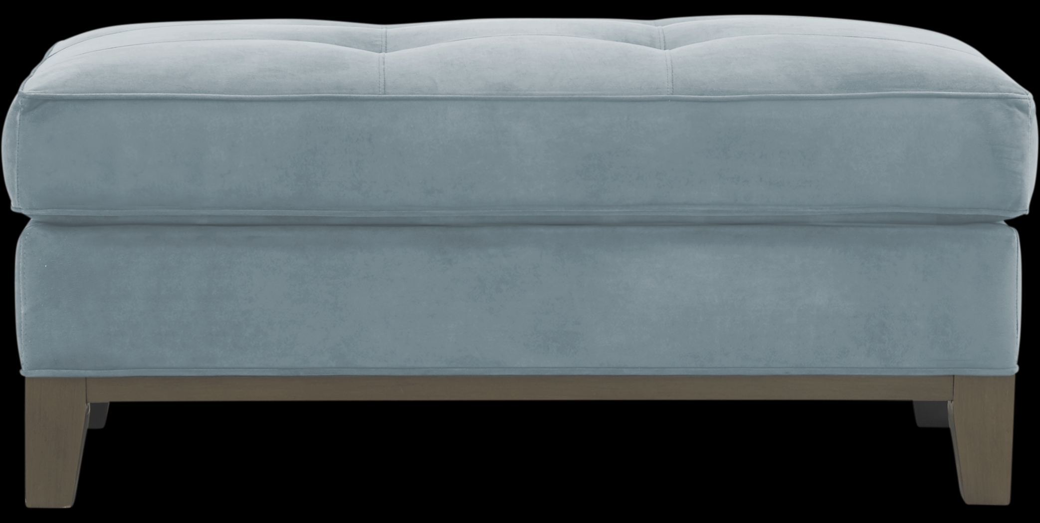 Cindy Crawford Home Park Boulevard Ocean Plush Ottoman - Thumbnail - Image 1