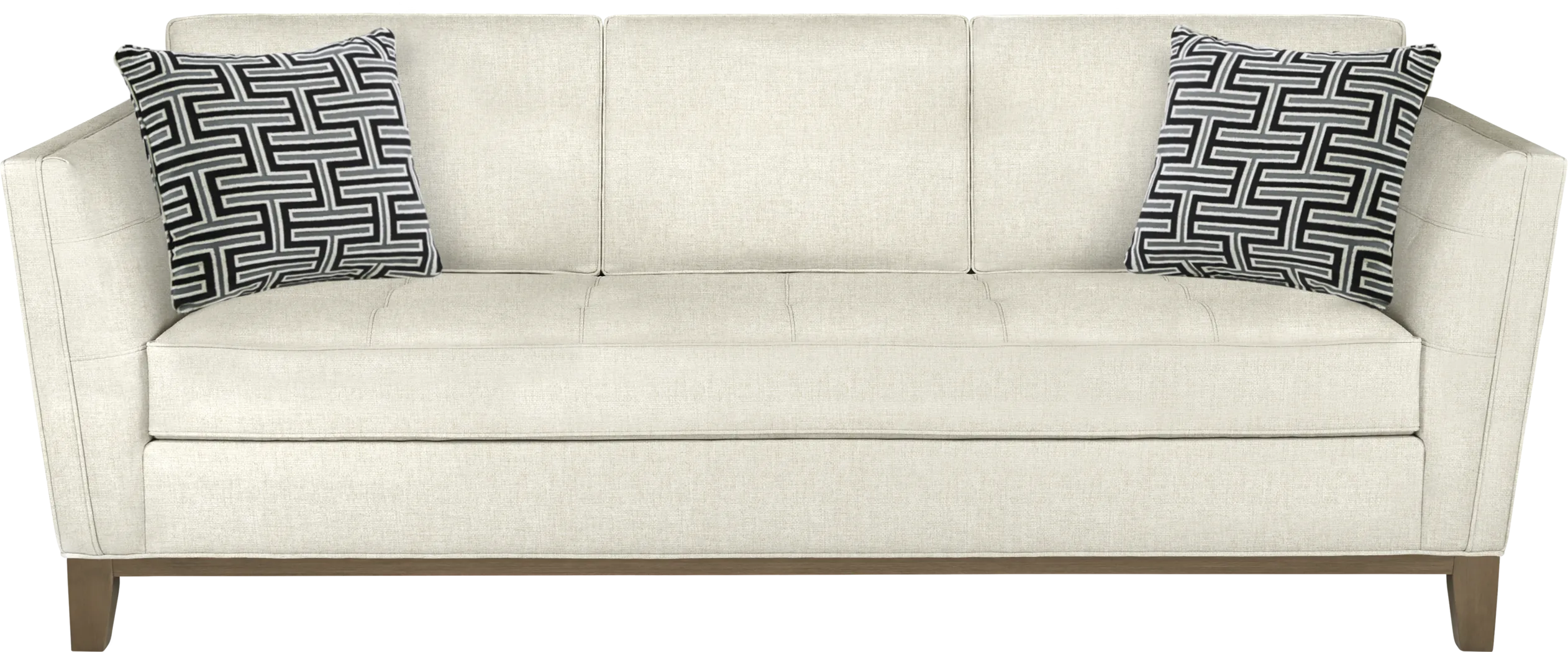 Cindy Crawford Home Park Boulevard Off-White Sofa - Thumbnail - Image 1