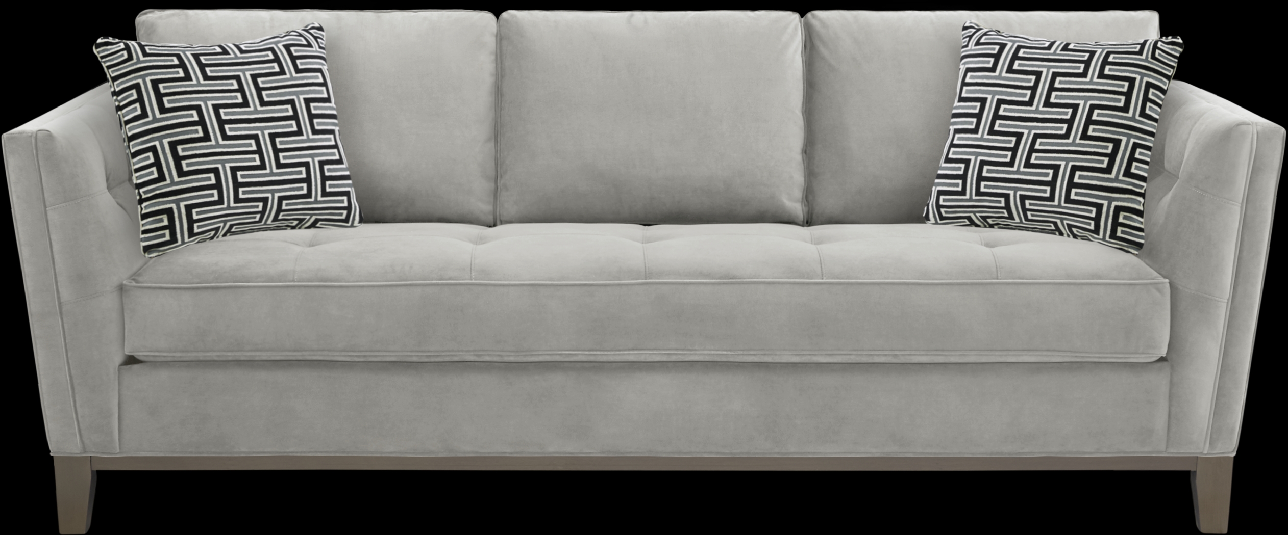 Cindy Crawford Home Park Boulevard Smoke Plush Gel Foam Sleeper - Thumbnail - Image 1