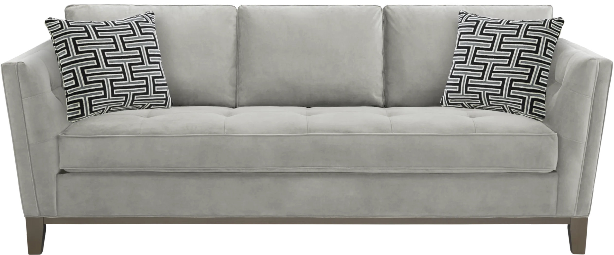 Cindy Crawford Home Park Boulevard Smoke Plush Sleeper - Thumbnail - Image 1