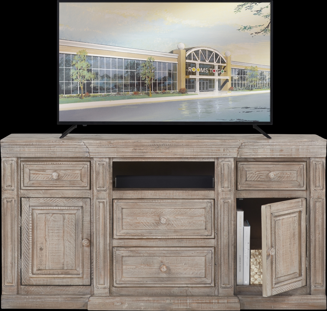 Cindy Crawford Home Pine Manor Brown 65 in. Console - Thumbnail - Image 2