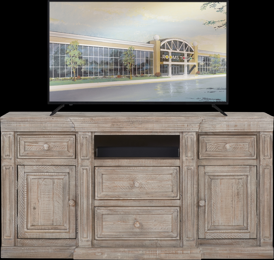 Cindy Crawford Home Pine Manor Brown 65 in. Console - Thumbnail - Image 1