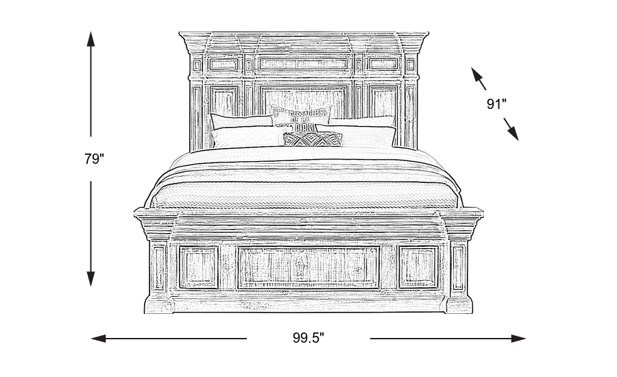 Dimension Image. Please refer to the Dimension Tab on this page for dimension details.