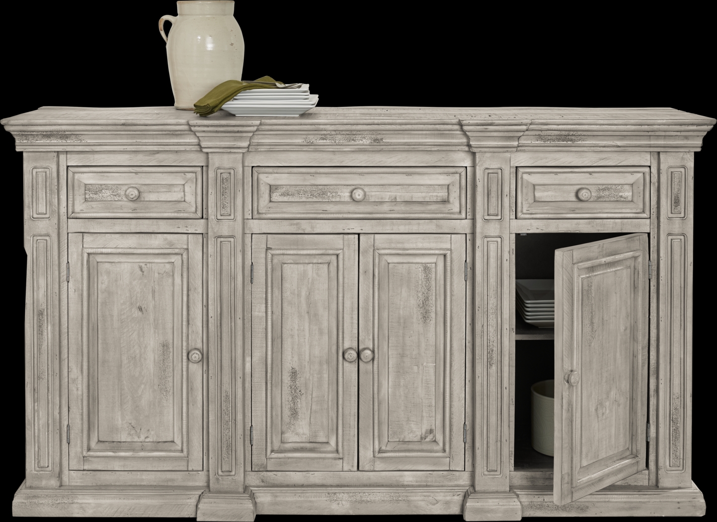 Pine Manor Gray Buffet - Thumbnail - Image 3