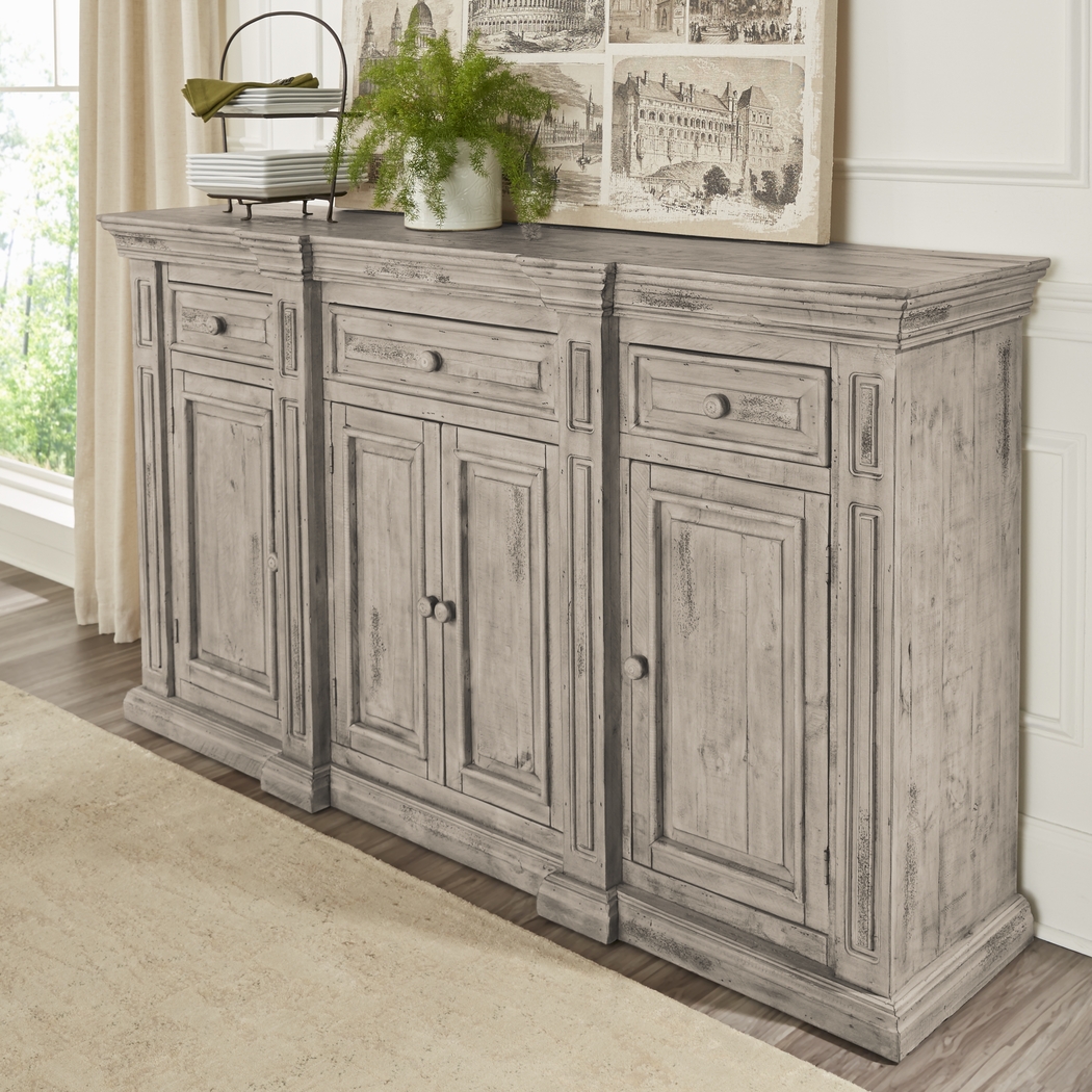 Pine Manor Gray Buffet - Thumbnail - Image 4