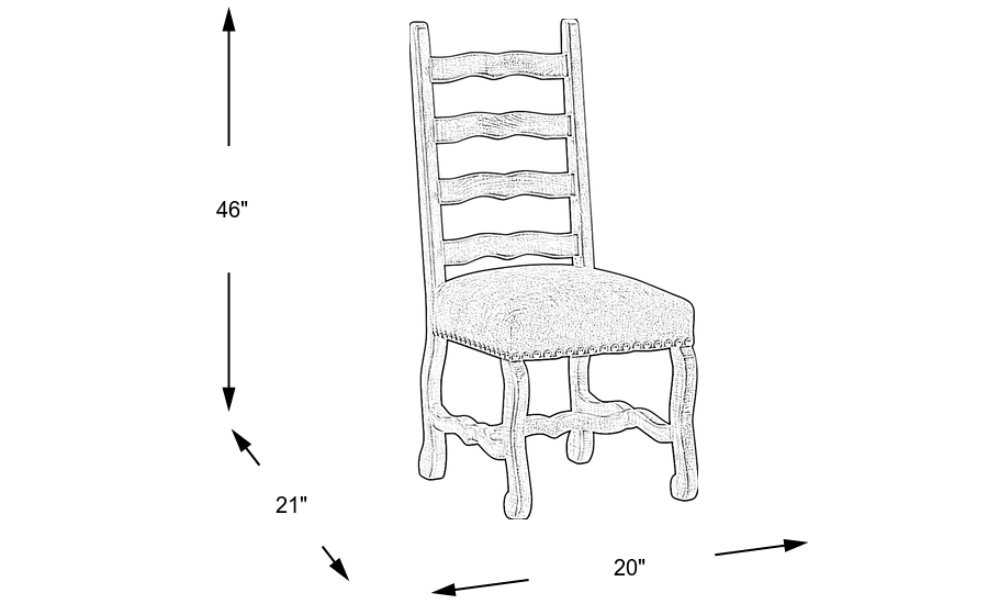 Dimension Image. Please refer to the Dimension Tab on this page for dimension details.