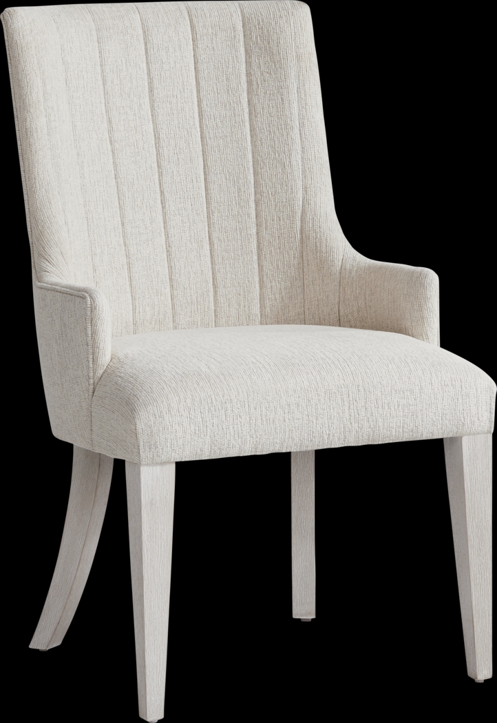 Royal Park Ivory Upholstered Arm Chair - Thumbnail - Image 1