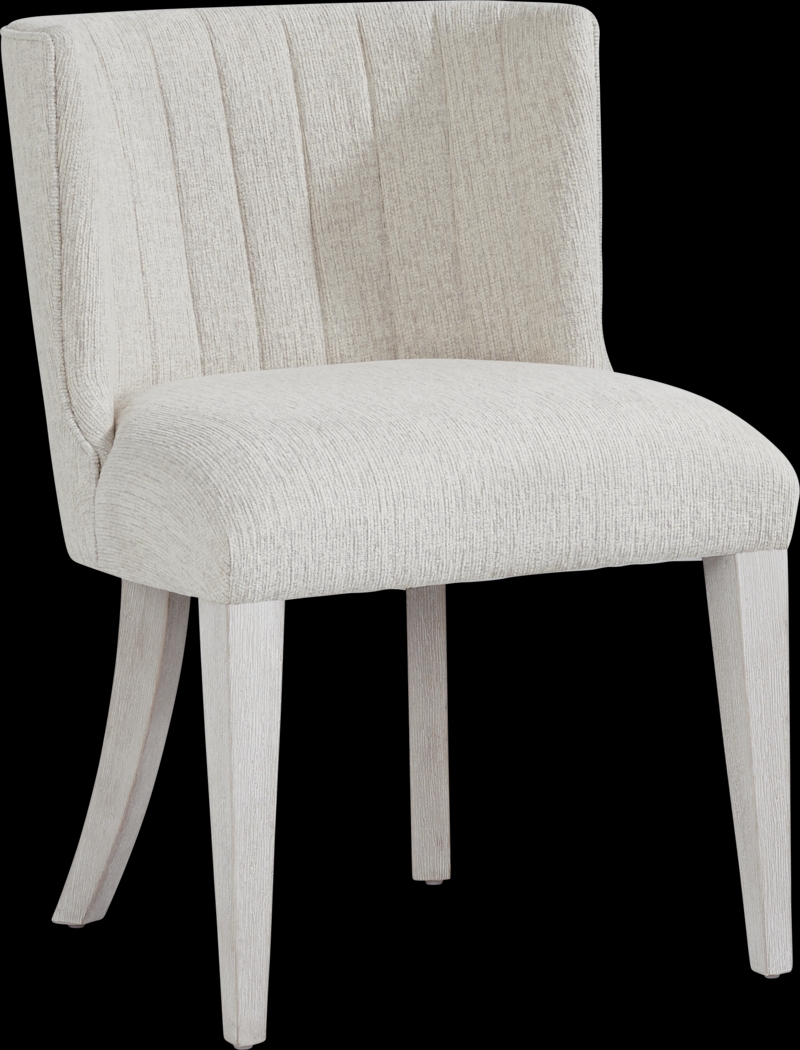 Royal Park Ivory Upholstered Side Chair - Thumbnail - Image 1