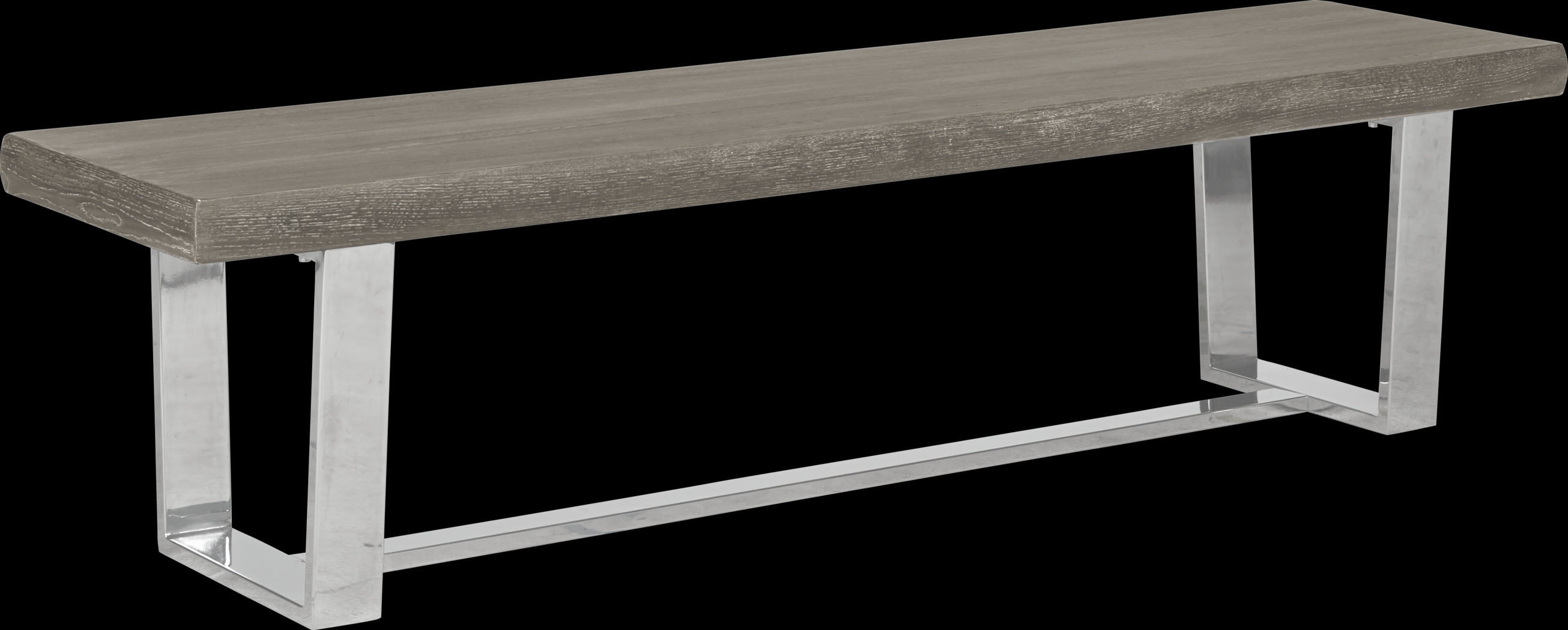 Cindy Crawford Home San Francisco Gray Bench - Thumbnail - Image 1