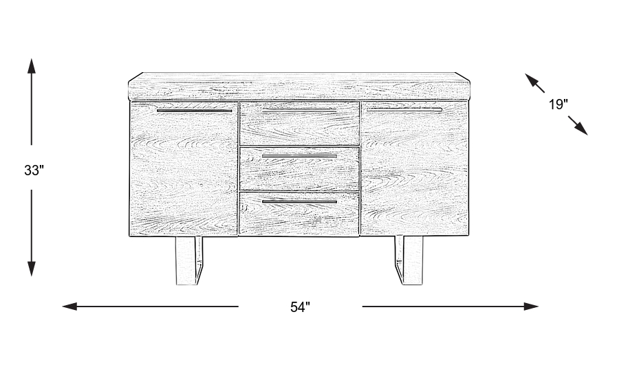 Dimension Image. Please refer to the Dimension Tab on this page for dimension details.