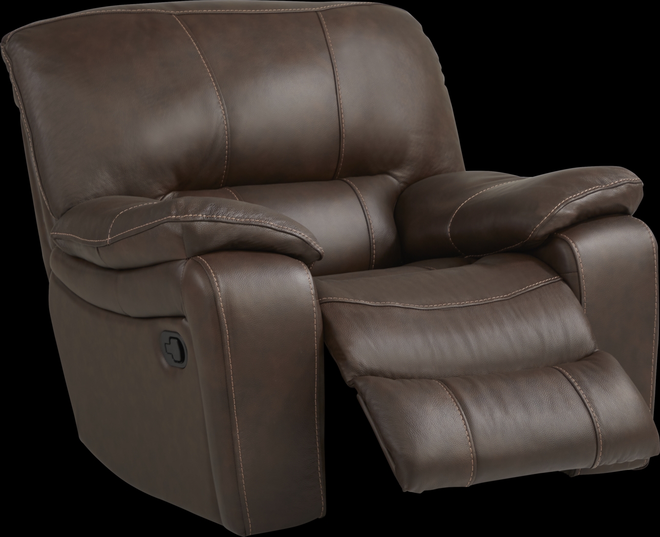 San Gabriel Brown Leather 3 Pc Living Room with Reclining Sofa - Thumbnail - Image 8