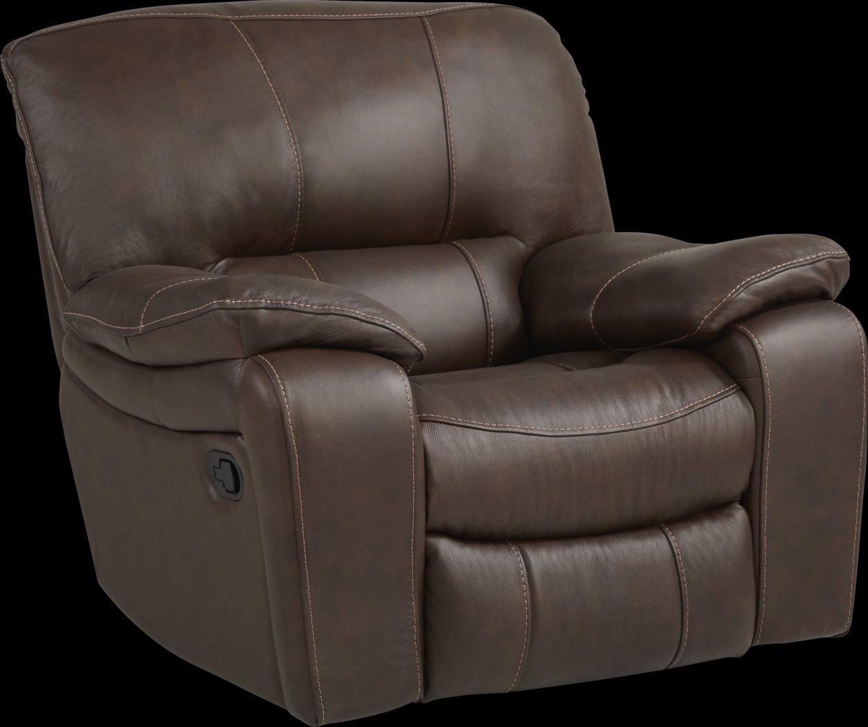 San Gabriel Brown Leather 3 Pc Living Room with Reclining Sofa - Thumbnail - Image 7
