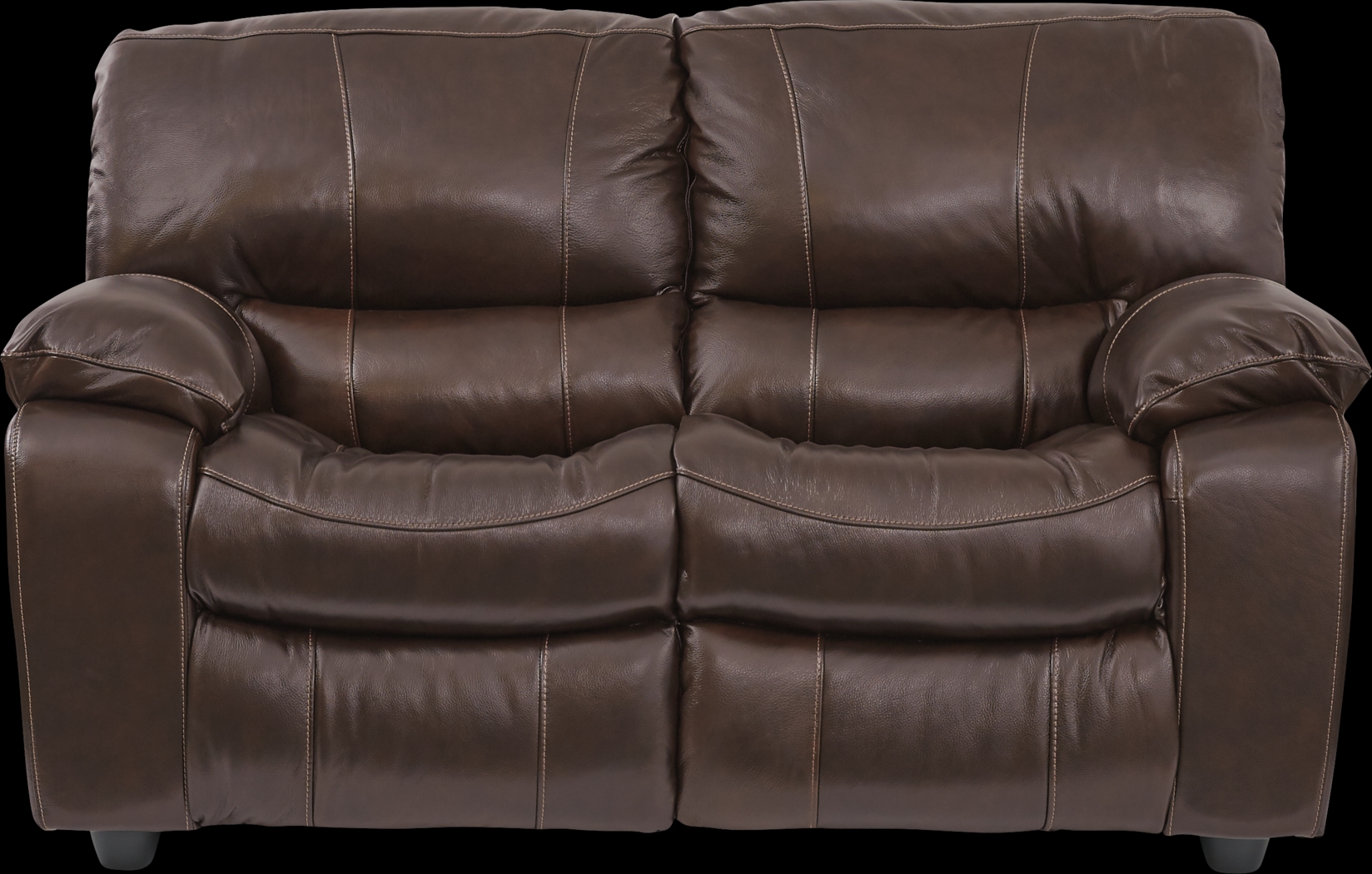San Gabriel Brown Leather 2 Pc Living Room with Reclining Sofa - Thumbnail - Image 6
